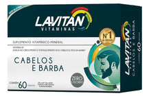 Carregar imagem no visualizador da galeria, Frete Grátis Vitamina Lavitan Cabelo e barba 60 Comprimidos
